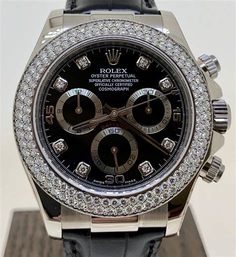 rolex daytona full diamond